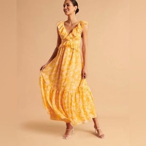 Abercrombie Best Dressed Guest Collection | Drama Ruffle Maxi Dress